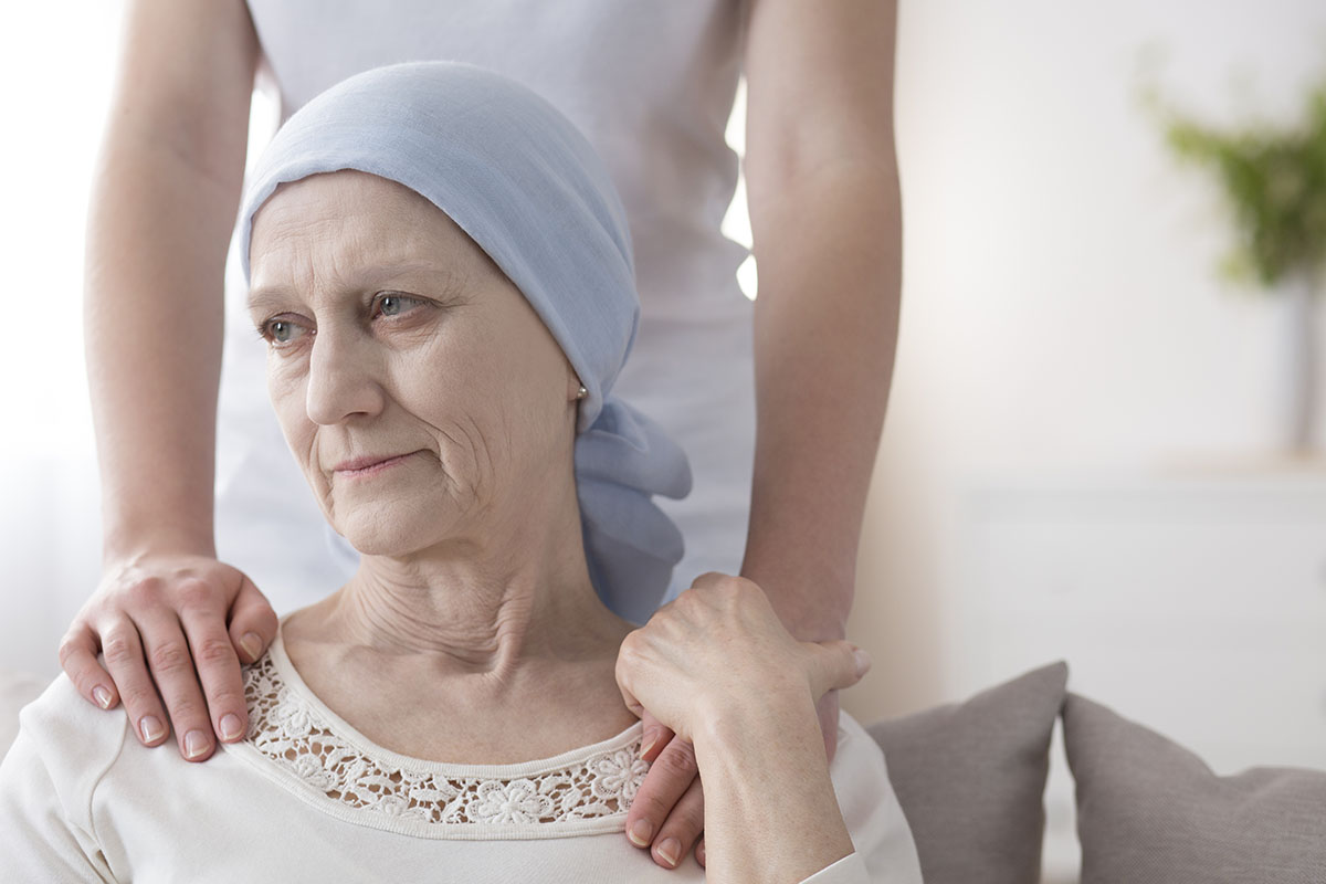 elderly woman with cancer